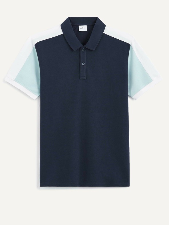 Celio Temno modra moška polo majica Celio