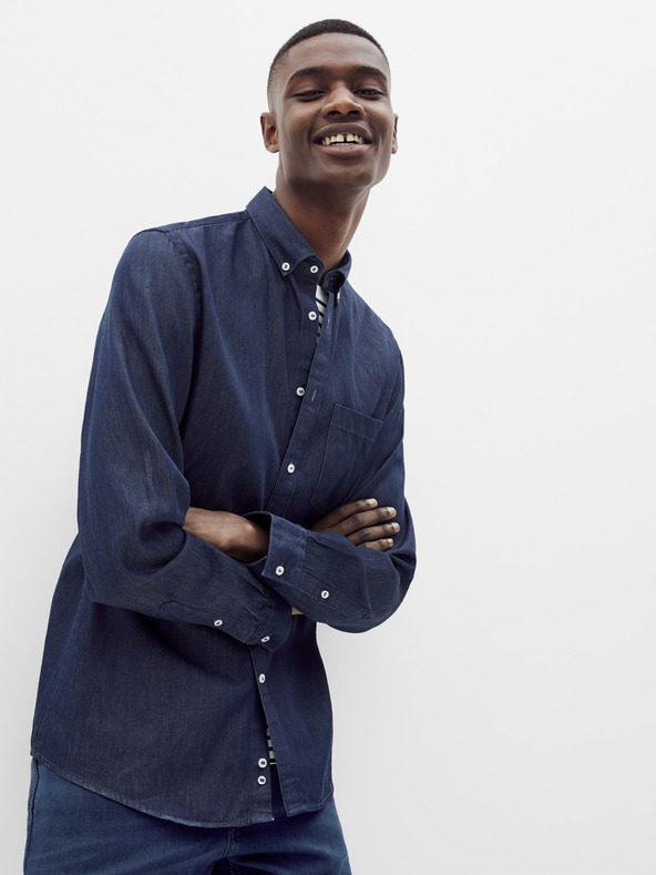 Celio Temno modra majica iz džinsa Celio Rasol