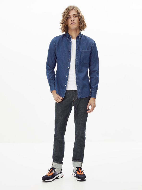 Celio Temno modra majica iz džinsa Celio Rasol