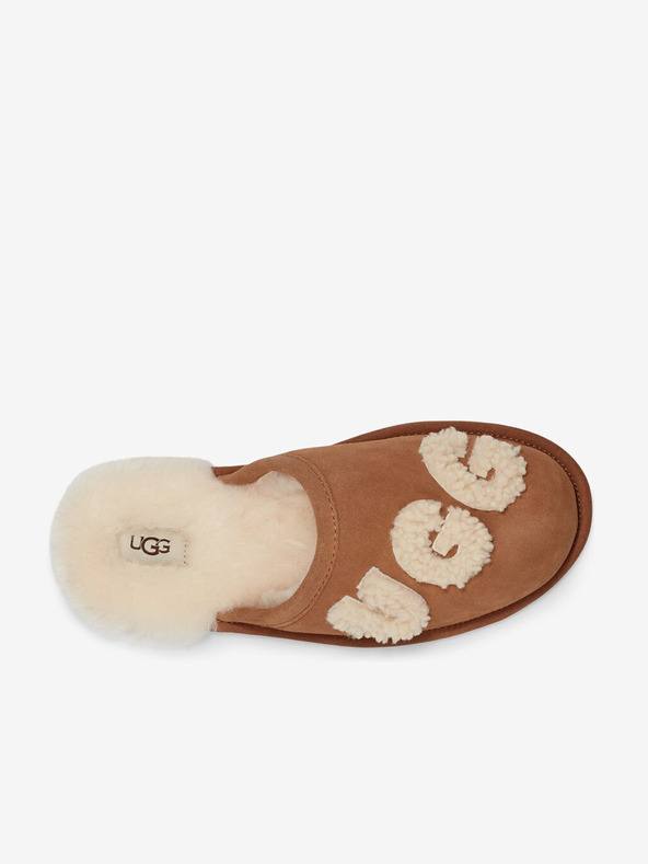 UGG Rjavi moški domači čevlji iz semiša UGG Bailey Bow II