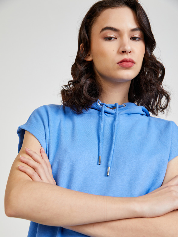 ONLY Modra ženska jopica s kapuco ONLY Siva