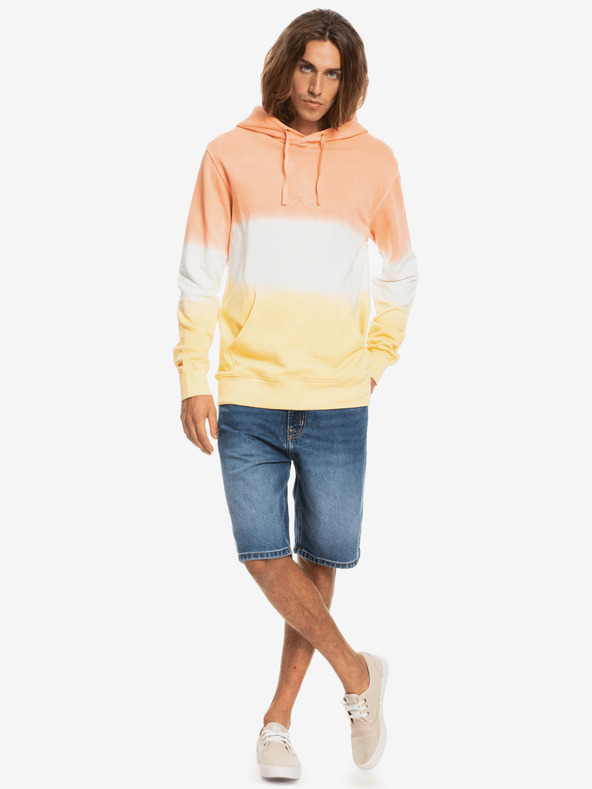 Quiksilver Moška bela in oranžna kapuca Quiksilver
