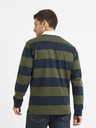 Celio Modro-zelena moška črtasta polo majica Celio Verugby