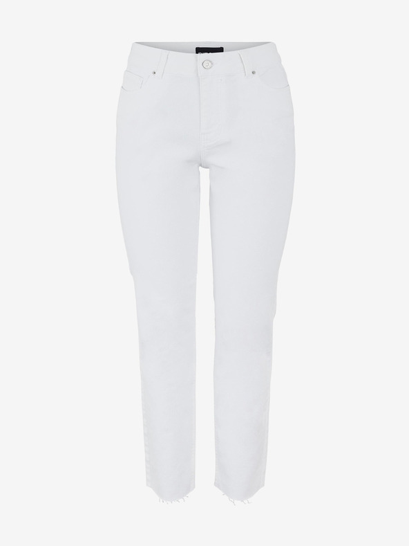 Pieces Bele ravne kavbojke Pieces Luna