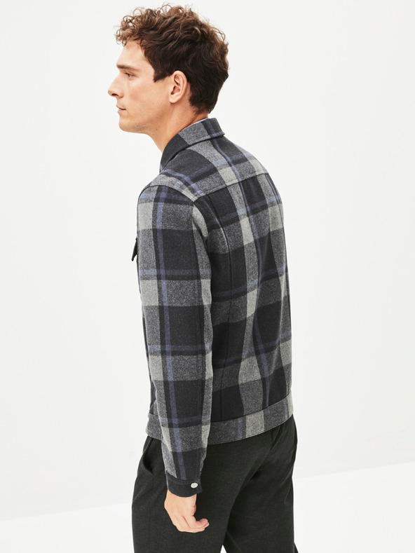 Celio Temno siva moška pletena jakna Celio Punjab