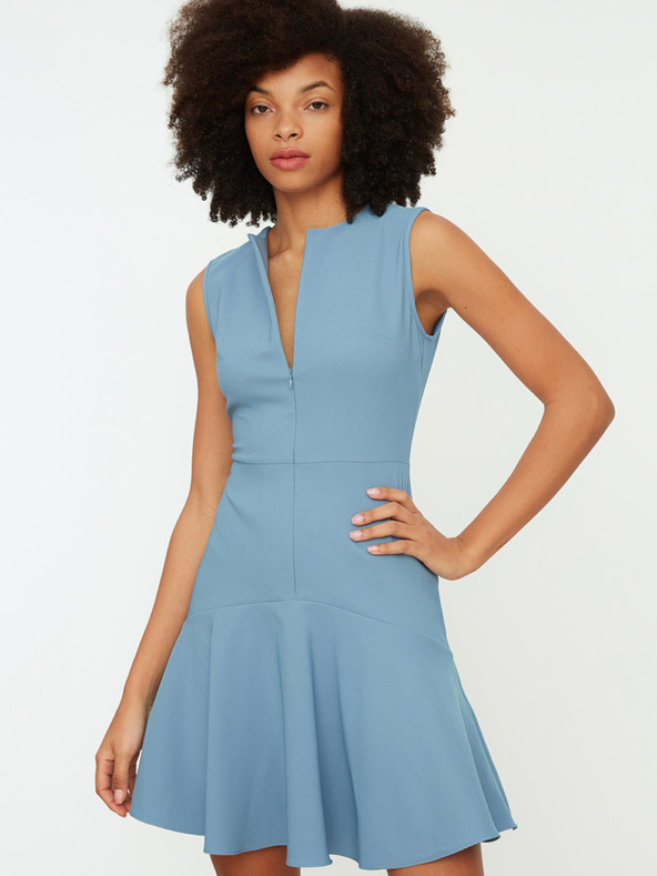 Trendyol Svetlo modra obleka Trendyol