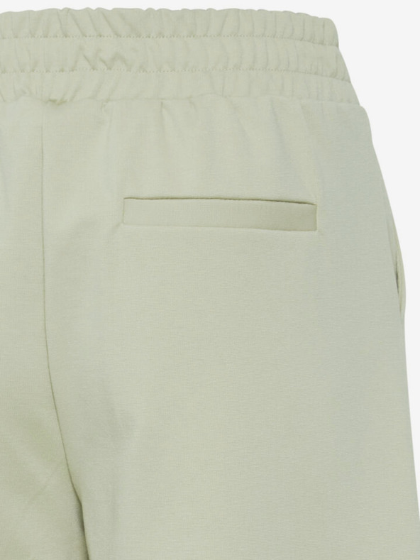 ICHI Svetlo zelene ženske hlače s kratkimi rokavi ICHI