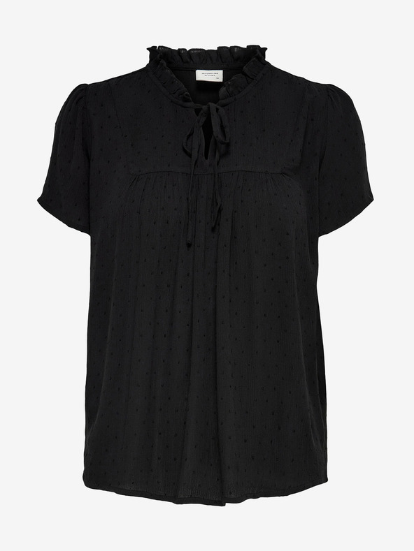 Jacqueline de Yong Črna vzorčasta bluza JDY Lima