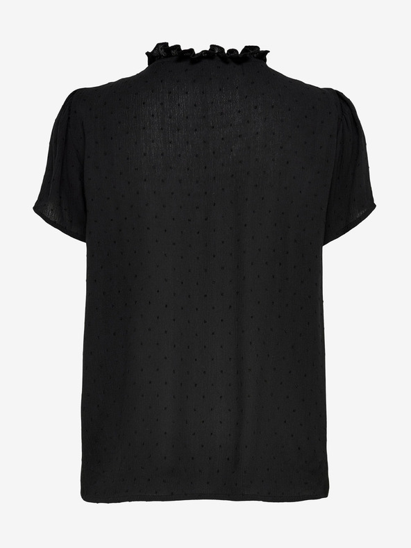 Jacqueline de Yong Črna vzorčasta bluza JDY Lima