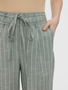 Vero Moda Svetlo zelene črtaste hlače s širokimi nogami VERO MODA Serena