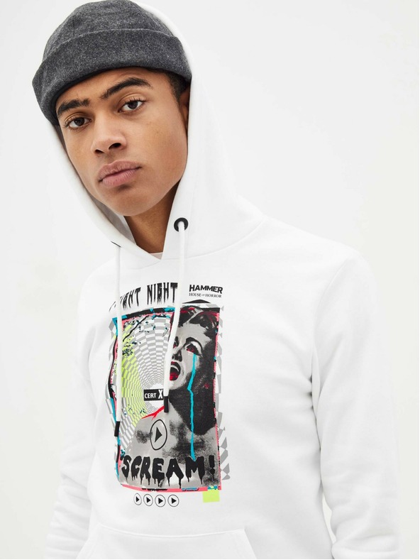 Celio Bela moška kapuca Celio Taste of fear