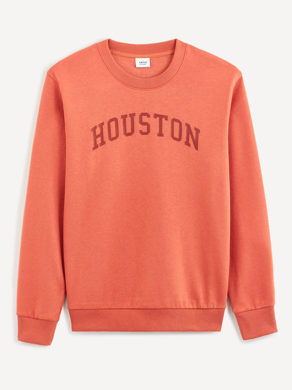 Celio Oranžna moška jopa z napisom Celio Beprice