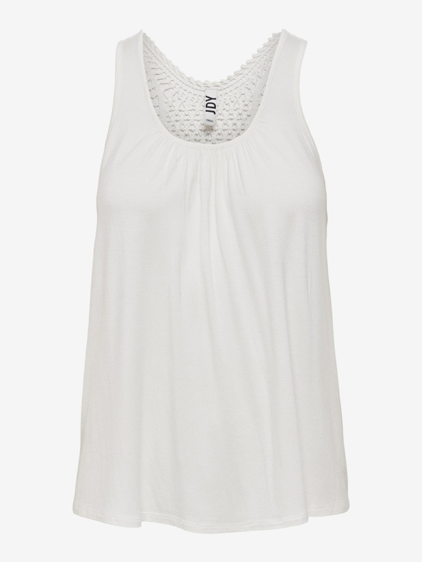 Jacqueline de Yong Bela majica s čipko JDY Eddie