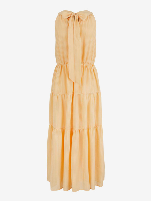 Pieces Oranžna maksi obleka Pieces Valentine