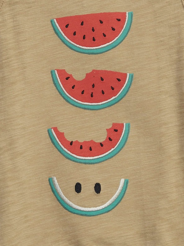 GAP Detské bavlnené tielko melón GAP