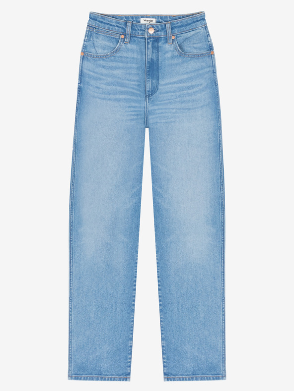 Wrangler Svetlomodre ženske kavbojke ravnega kroja Wrangler