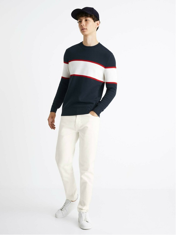 Celio Kremaste moške kavbojke ozkega kroja Celio Coslim4