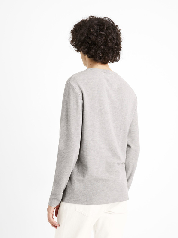 Celio Celio Ceplay siva majica z dolgimi rokavi