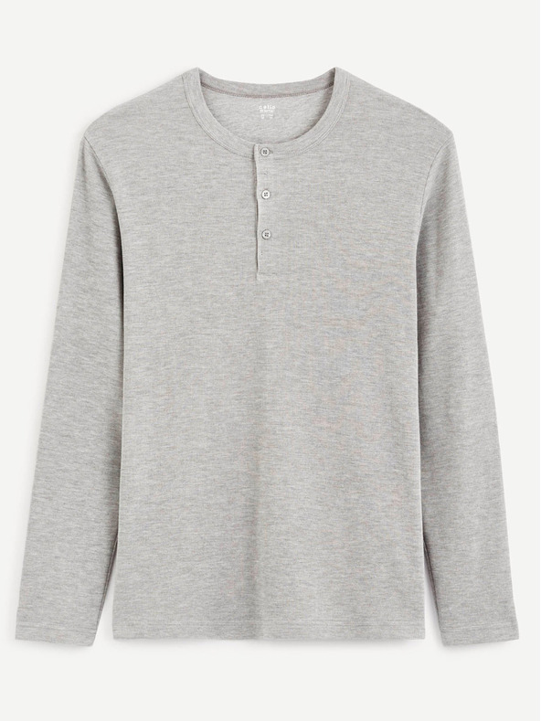 Celio Celio Ceplay siva majica z dolgimi rokavi