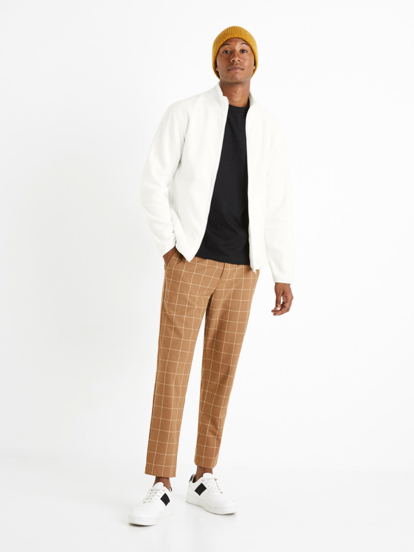 Celio Bela moška jopa s kapuco iz flisa Celio Cepolaire