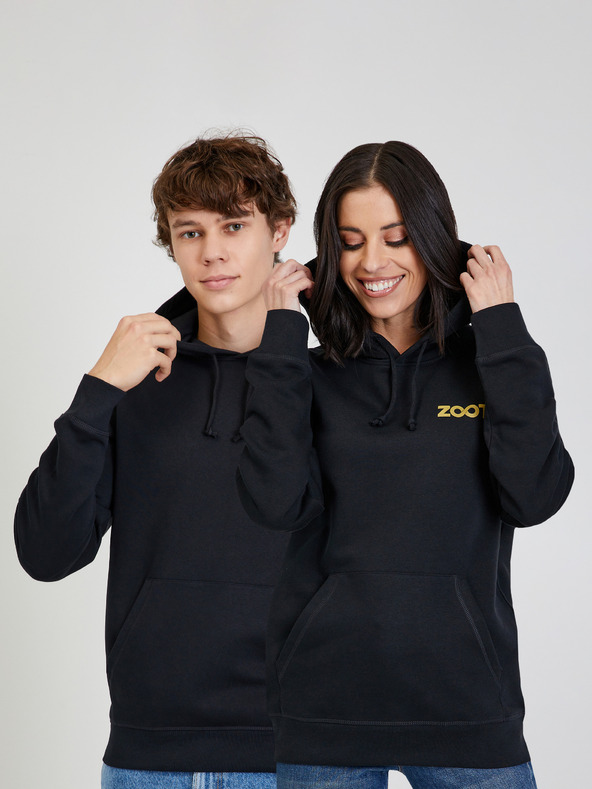 ZOOT.collab Črna unisex jopa s kapuco ZOOT