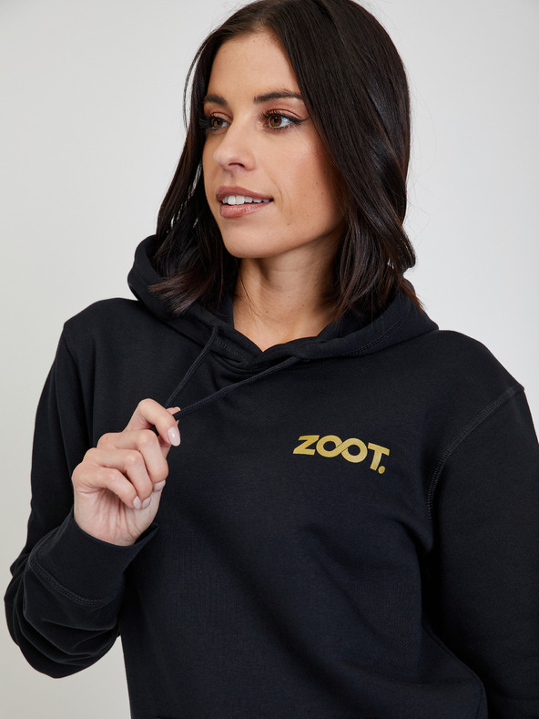 ZOOT.collab Črna unisex jopa s kapuco ZOOT