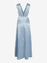 Vila Svetlo modra ženska satenasto maksi obleko VILA Sittas