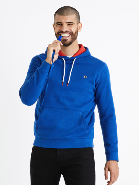 Celio Modra športna majica s piščalko Celio