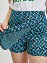 Orsay Petrolejsko zeleno žensko vzorčasto krilo/kratke hlače ORSAY
