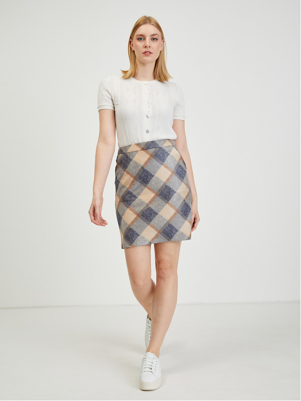 Orsay Bež-sivo žensko karirasto krilo ORSAY