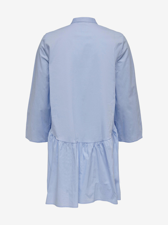 ONLY Svetlomodra ženska srajčna obleka ONLY Ditte