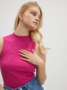ONLY Temno rožnata ženska majica ONLY Nessa