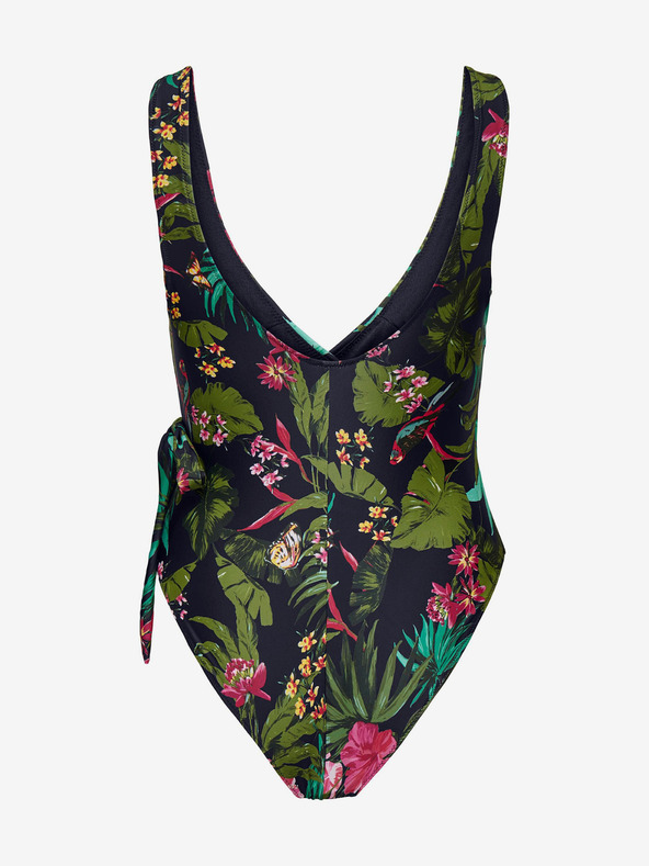 ONLY Črne ženske enodelne kopalke z vzorcem ONLY Julie