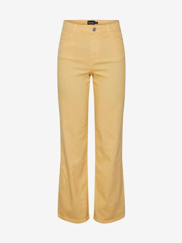 Pieces Rumene ženske kavbojke Pieces Peggy