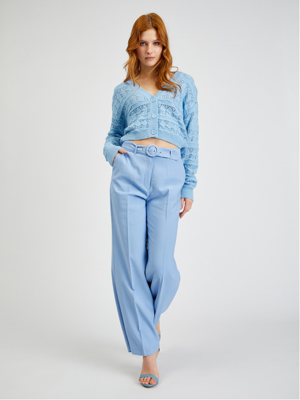 Orsay Svetlo moder ženski vzorčast kardigan ORSAY