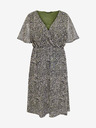 ONLY CARMAKOMA Kaki ženska vzorčasta obleka ONLY CARMAKOMA Inessa