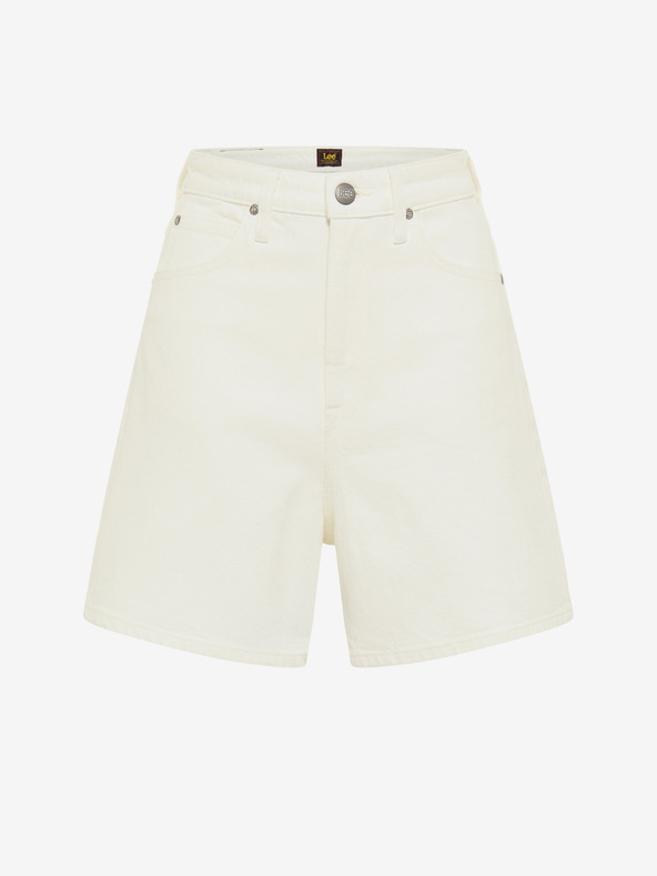 Lee Bele ženske kratke hlače iz širokega džinsa Lee