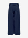 Jacqueline de Yong Temno modre ženske hlače s širokimi nogavicami JDY