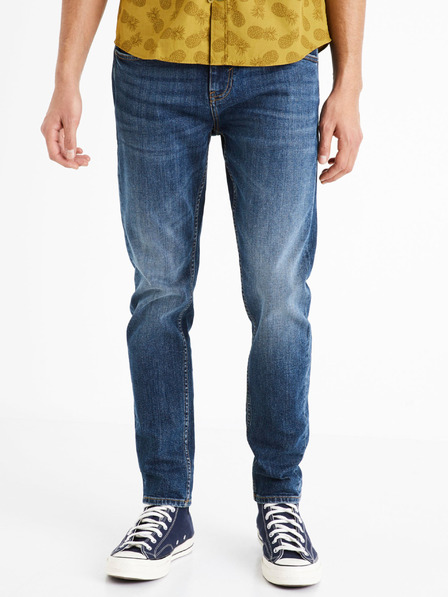 Celio Modre moške slim fit kavbojke Celio C25 Doclean