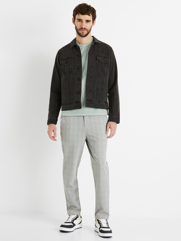 Celio Črna moška jakna iz džinsa Celio Dudens