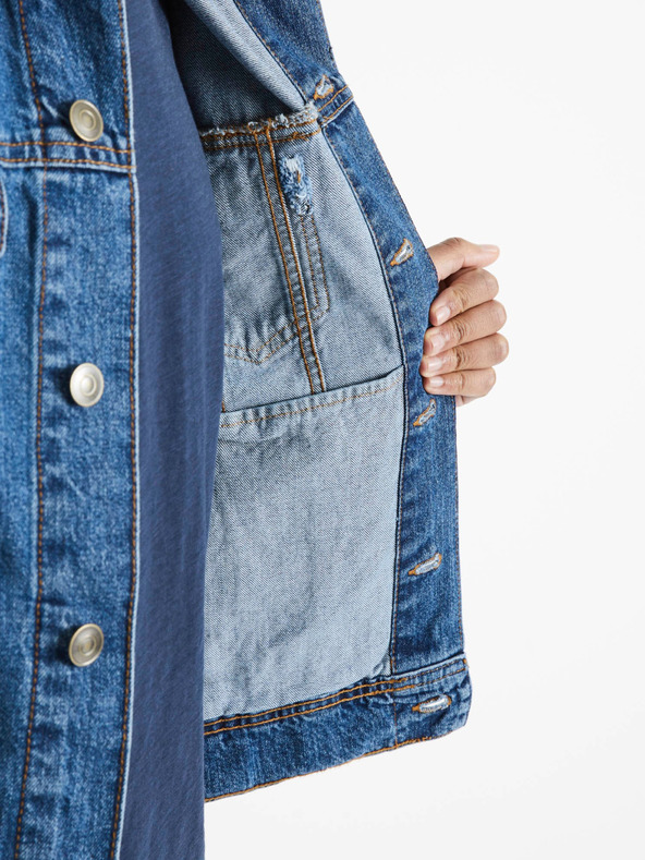 Celio Modra moška jakna iz džinsa Celio Dudens