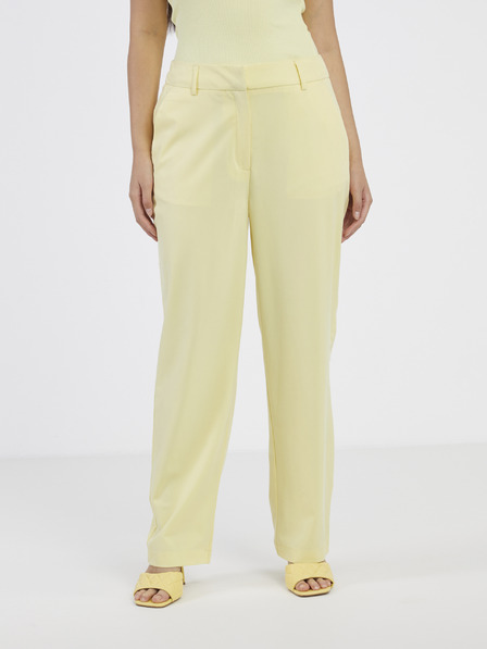 Vero Moda VERO MODA Zelda svetlo rumene ženske hlače