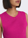 ONLY Temno roza ženski rebrasti zgornji del majice ONLY Majli