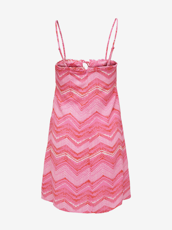 ONLY Roza ženska vzorčasta obleka ONLY Nova