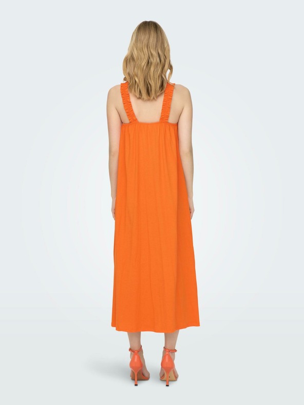 ONLY Oranžna ženska obleka ONLY May