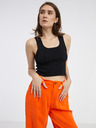 ONLY Oranžne ženske hlače ONLY Aris