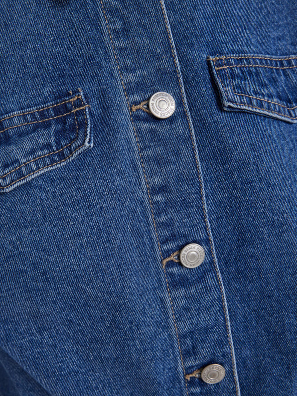 Pieces Modra ženska džins jakna Pieces Tessie