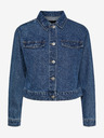 Pieces Modra ženska džins jakna Pieces Tessie