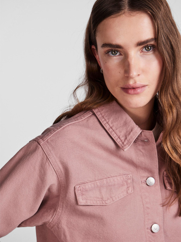 Pieces Starorožnata ženska džins jakna Pieces Tessie