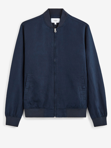 Celio Temno modra moška lanena jakna Celio Bulin10